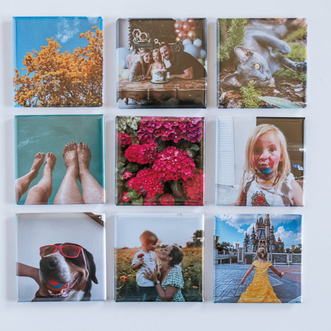 2x2" Custom Picture Magnet (set of 9)